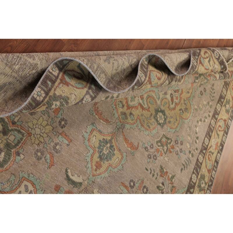 Medallion Tabriz Persian Area Rug Oriental Floral Handmade Wool Carpet - 6'8"x 9'7"