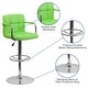 preview thumbnail 8 of 103, Quilted Vinyl Adjustable Chrome Bar Stool (Set of 2)