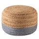 preview thumbnail 17 of 26, Juniper Home Saba Round Jute Pouf Ottoman/Foot Stool