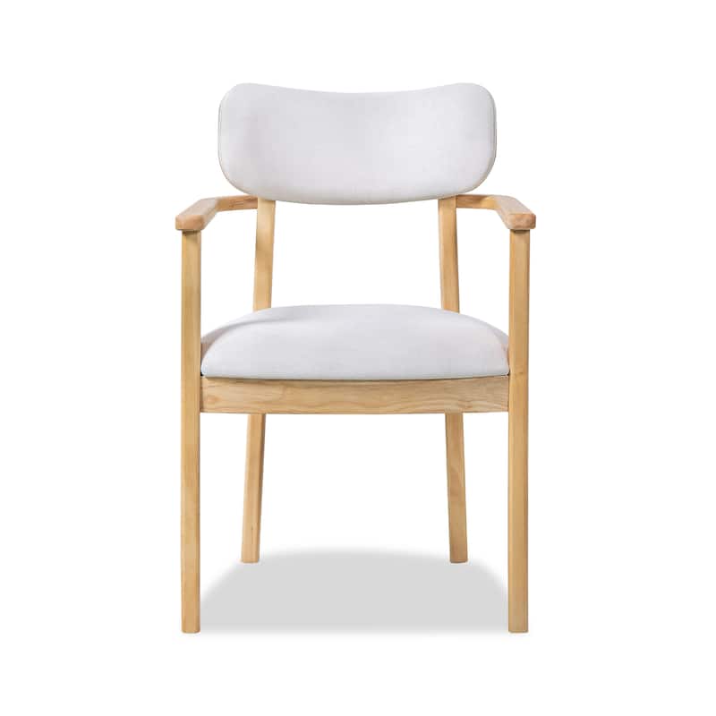 Christopher Knight Home - Upholstered Rubberwood Dining Chair Set with Fabric Seat