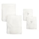 preview thumbnail 9 of 25, Authentic Hotel and Spa 4-piece White Turkish Cotton Towel Set with Silver Script Monogrammed Initial White - G