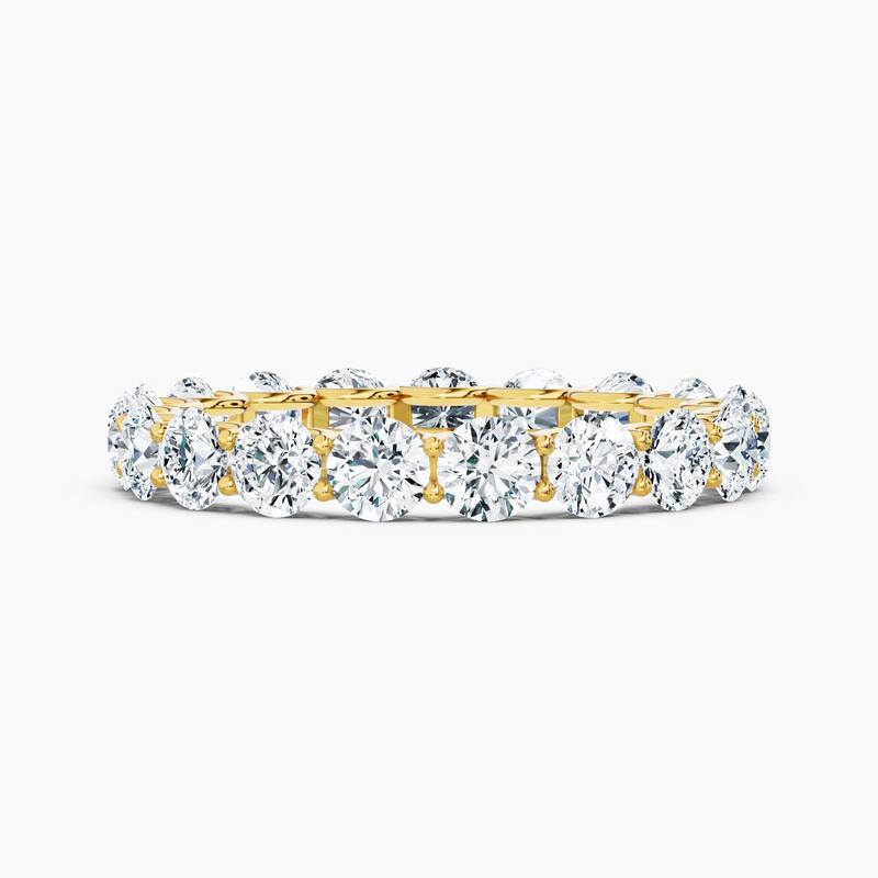 Auriya 14k Gold Round Lab Grown Diamond Eternity Band 2.10 - 9.75 ct. tw. (F-G, VS) - 2.85 ct. wt. - 6 - Yellow