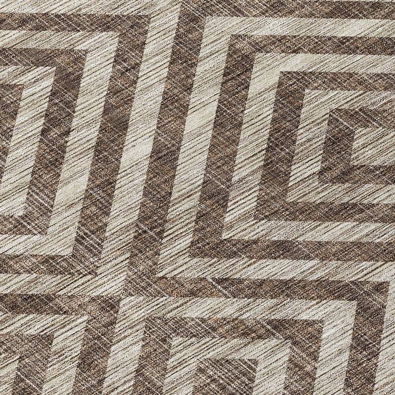 Machine Washable Indoor/ Outdoor Chantille Diamond Geo Rug