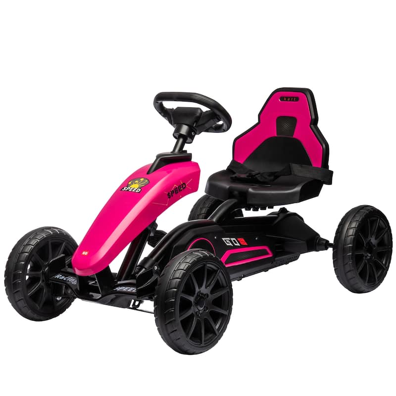 Pedal-Powered Go-Kart for Kids with Smooth EVA Wheels