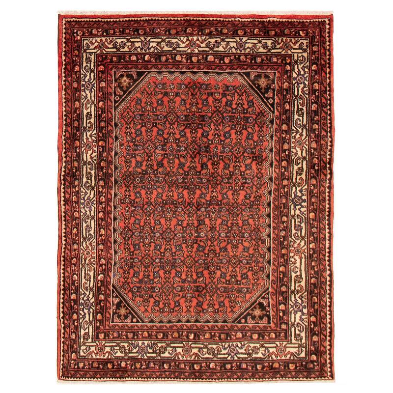 Anadol Red Rug 4'5" x 6'11" - 4'11 x 6'7 - Red - 4'11 x 6'7