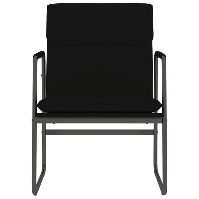 vidaXL Lounge Chair Black 21.7"x25.2"x31.5" Faux Leather - 21.7" x 25.2" x 31.5"