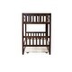 preview thumbnail 34 of 41, Twin Rubber Wood Bunk Bed with Trundle, Convertible into 2 Twin Size Beds, Twin Size Bunk Bed with Ladder and Safety Guardrails