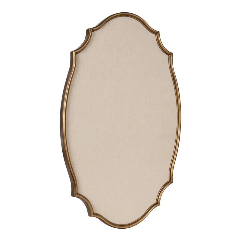 Kate and Laurel Leanna Framed Pinboard - 24x36 - Gold