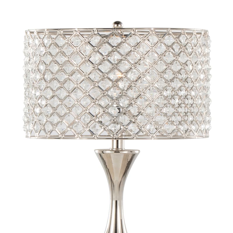 Silver Orchid Priya 27" Metal Table Lamp