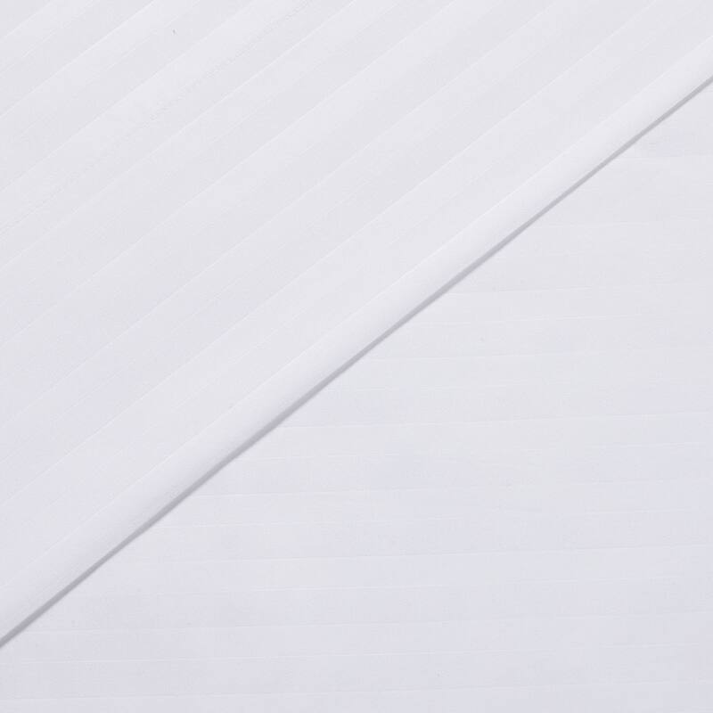 Sweet Home Collection 6 Piece Embossed Dobby Stripe Sheet Set, Double Brushed Microfiber