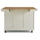 preview thumbnail 7 of 17, Homestyles Dolly Madison Off-White Wood Kitchen Cart - 45" x 17" x 36"