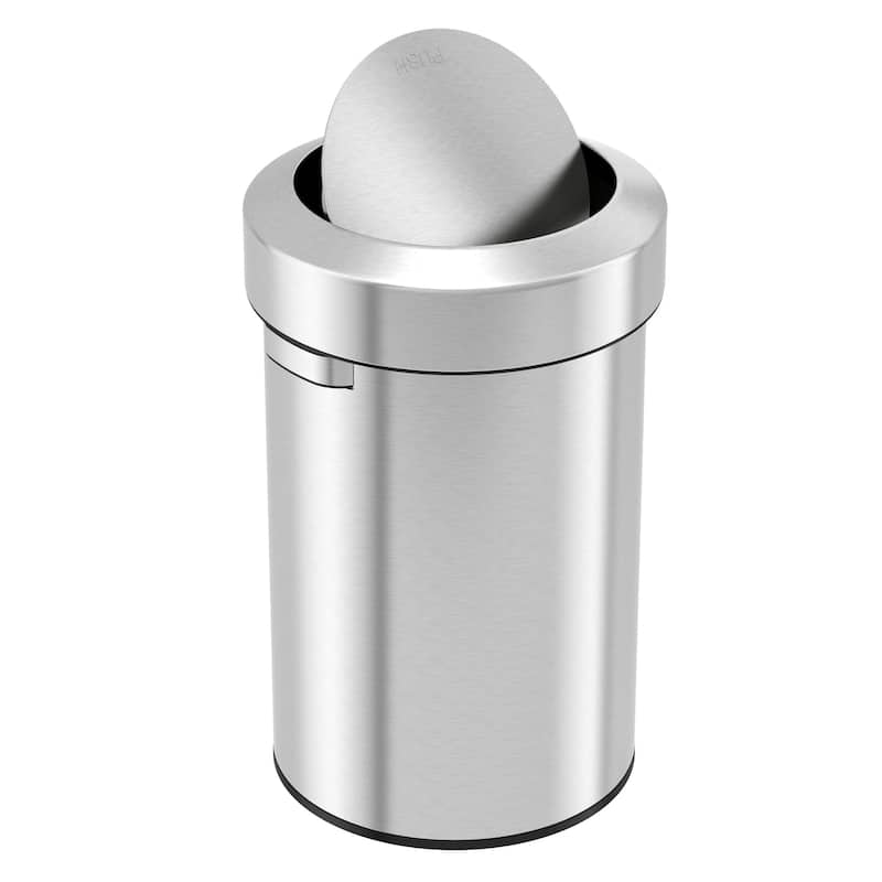 iTouchless 17 Gallon / 64 Liter Titan Stainless Steel Swing-Top Kitchen Trash Can
