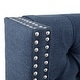preview thumbnail 7 of 9, Madison Park Amelia Upholstered Wingback Headboard with Button Tufting & Nailhead Trim
