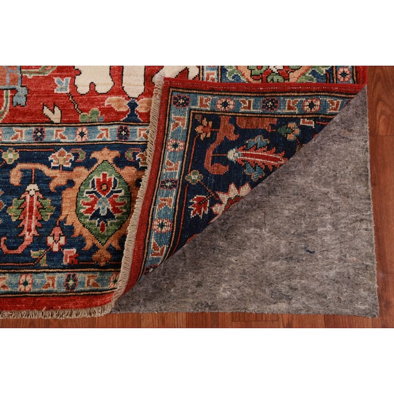 Vegetable Dye Floral Ziegler Rug Hand-Knotted Wool Carpet - 6'7"x 9'11"