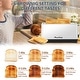 preview thumbnail 5 of 4, 4 Slice Extra Wide Long Slot Toaster,Warming Rack,Removable Crumb Tray