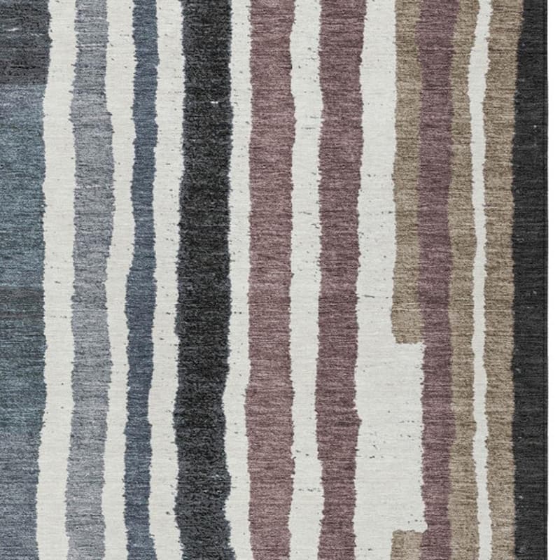 HomeRoots Striped Transitional Rectangle Outdoor Rug