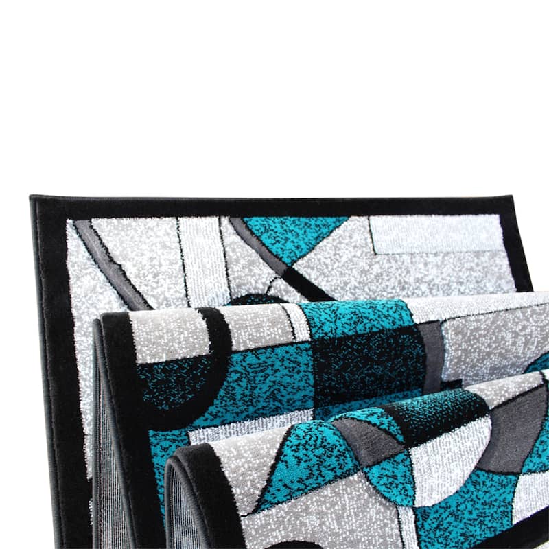 Modern Geometric Abstract Area Rug