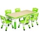 preview thumbnail 2 of 6, Kids Table and 6 Chair Set for Ages 2-10