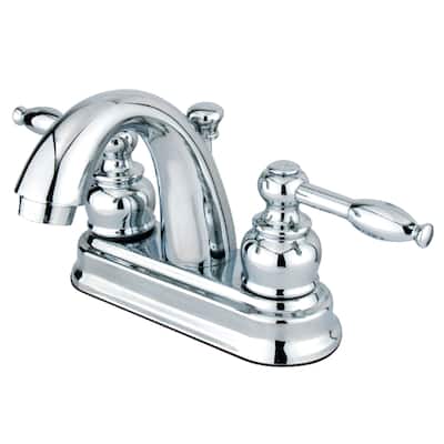 Knight Two-Handle 3-Hole Deck Mount 4 in. Centerset Bathroom Faucet