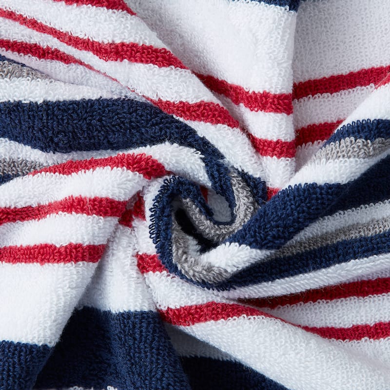 Nautica Yarn Dye Jacquard Cotton 6 Piece Towel Set - 6 Piece