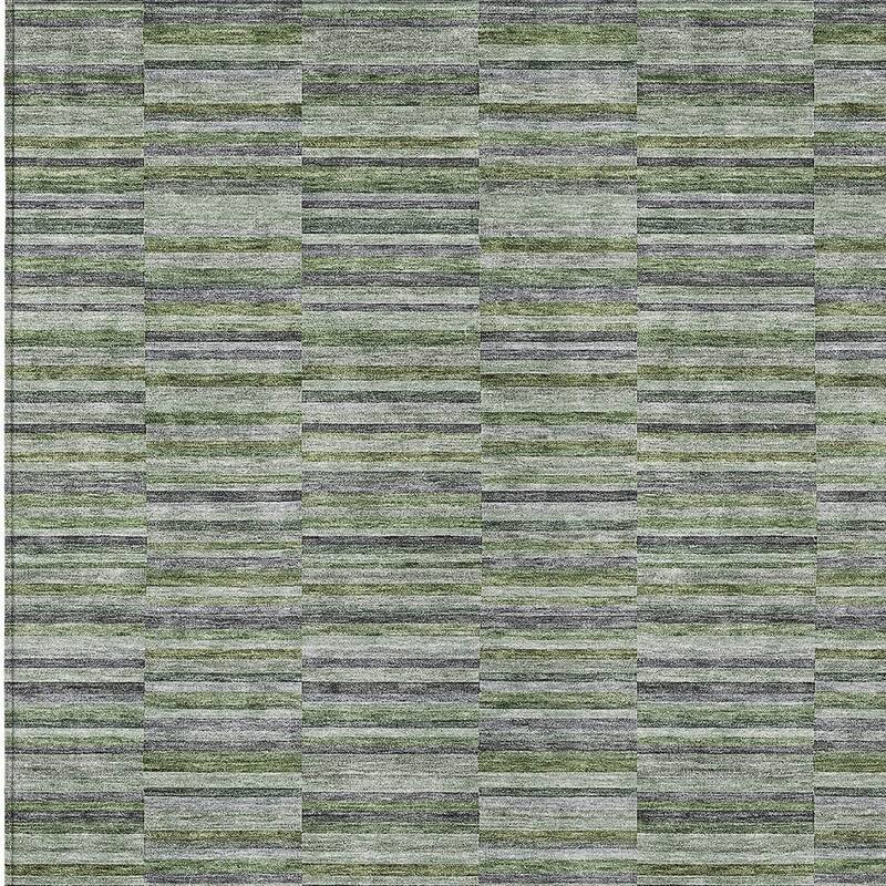 HomeRoots Striped Transitional Rectangle Outdoor Rug
