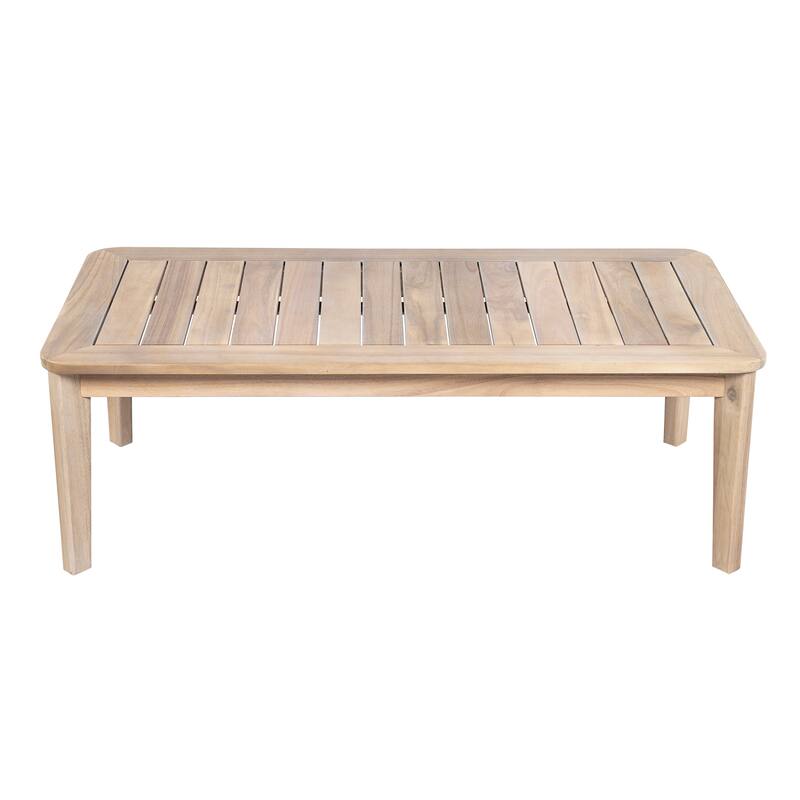 Christopher Knight Home - Hartford 4-Piece Outdoor Acacia Wood Patio Seating Set with Wicker Back and Cushions