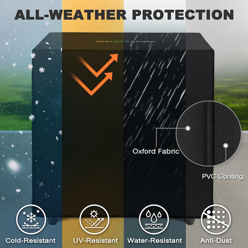 Outdoor 28 Inch 50,000 BTU Square Iron Propane Gas Fire Pit Table with Cover - 28 inch. x 26 inch.