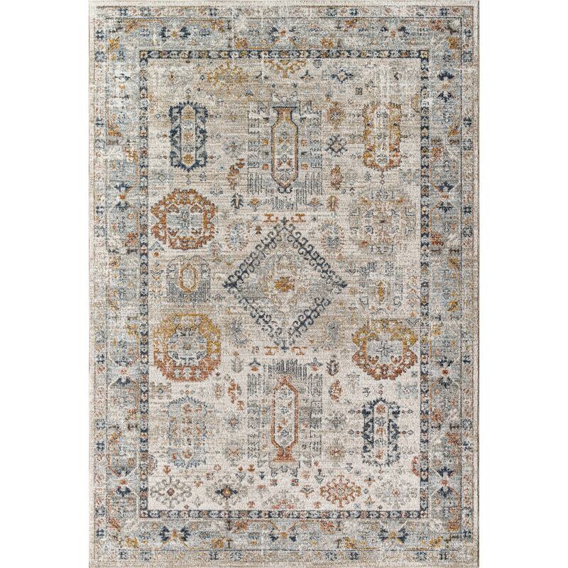 Livabliss Transitional Beckham Medallion Area Rug