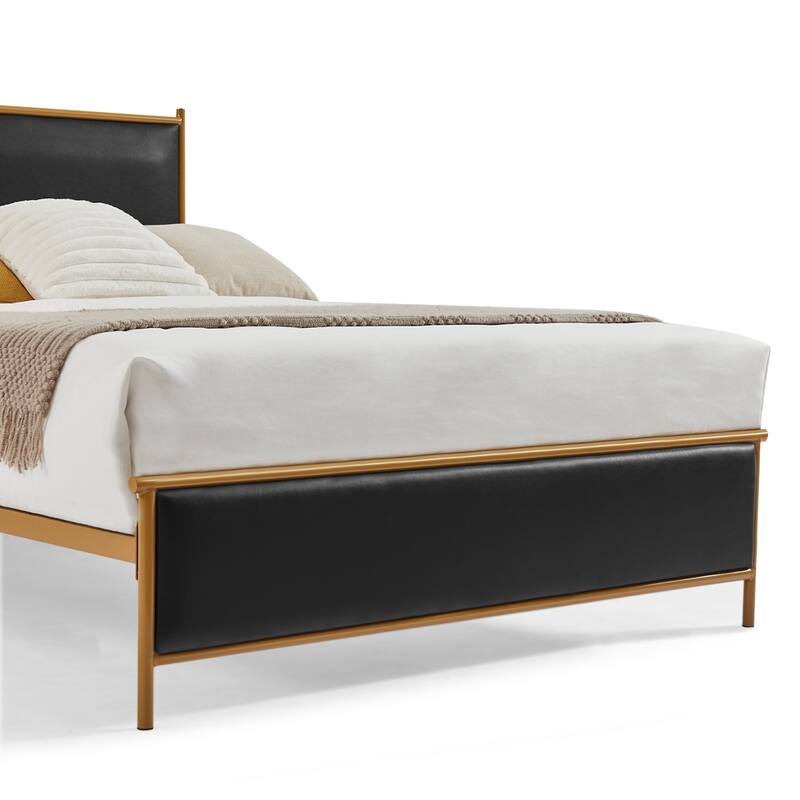 Classic Metal Platform bed with support legs
