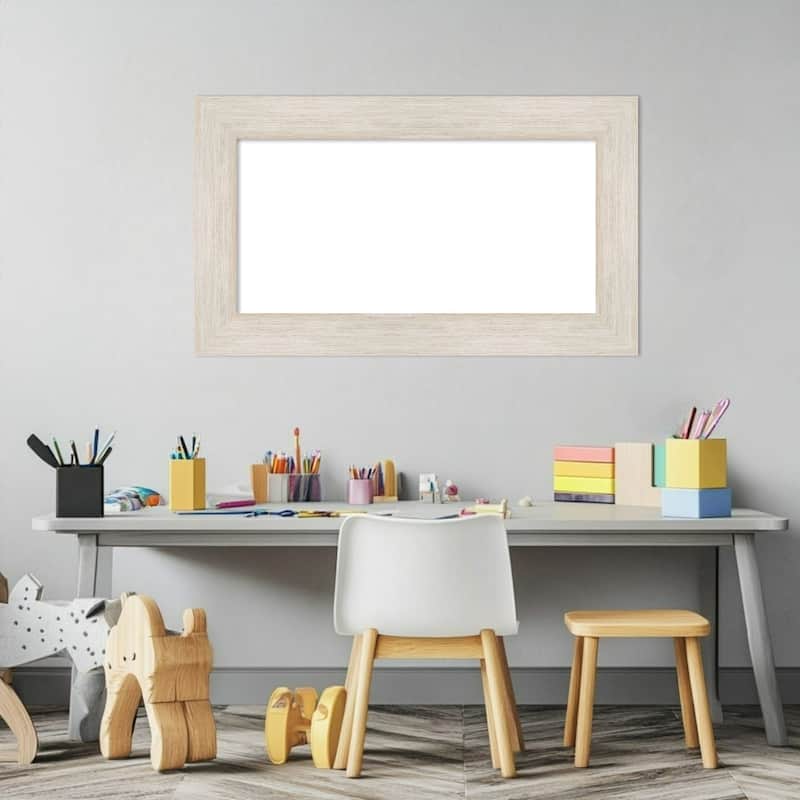 Amanti Art Hardwood Chocolate Framed Dry Erase Magnetic Board