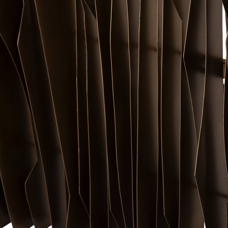 Elk Home Ridge Aged Brass Metal 60 Inch Wide Wall Art