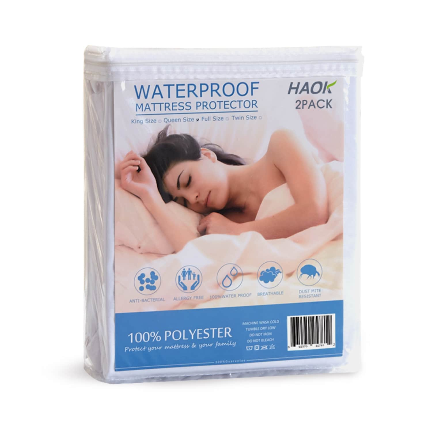 2 Pack Premium Hypoallergenic/Waterproof Mattress Protector - Bed Bath &  Beyond - 33757792