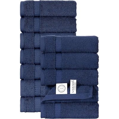 Royal Turkish Cotton Washcloth – Soft, Durable - Ultra-Absorbent Towels - Set of 12