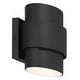 preview thumbnail 1 of 2, The Great Outdoors 8831-L Ladner Lane 7" Tall LED Outdoor Wall Sconce Sand Coal