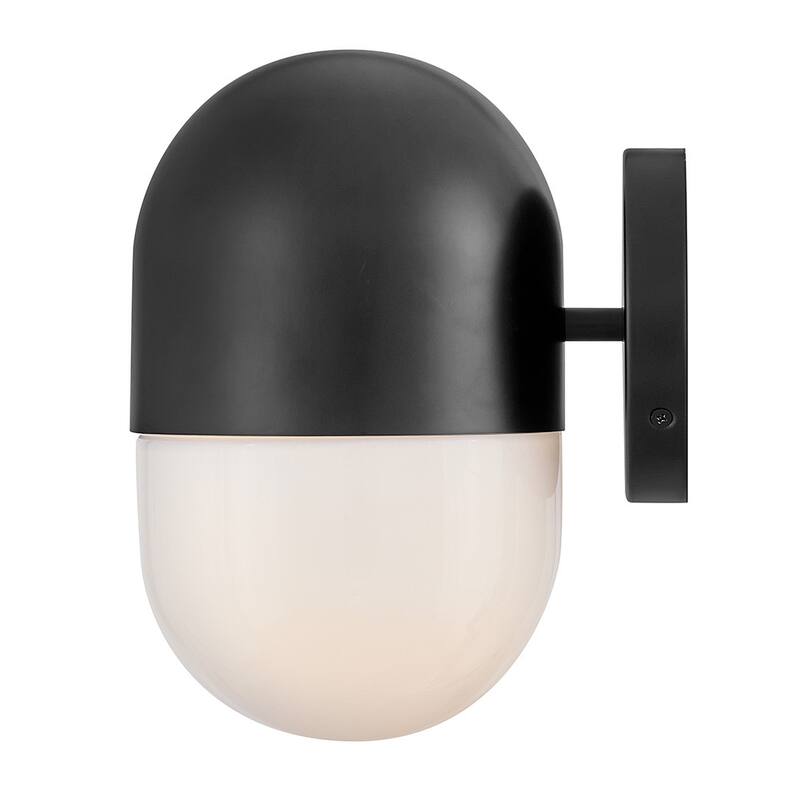 Lark 82090 Bardi 1 Light 10" Tall Outdoor Wall Sconce with Cased Opal