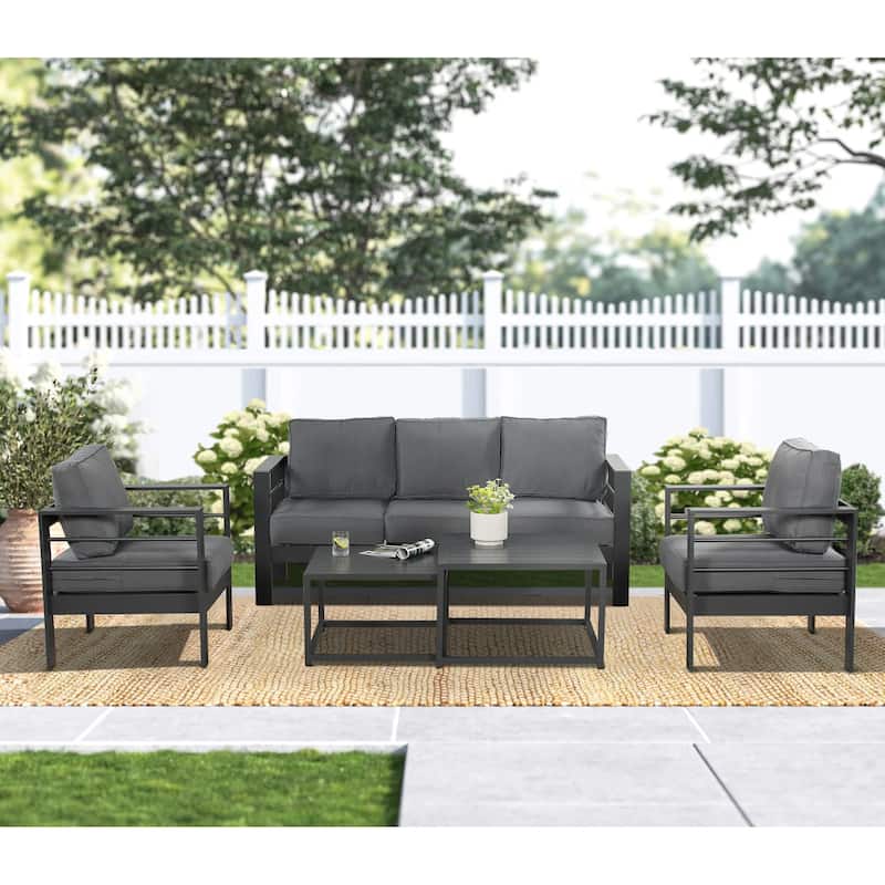 Royalcraft 5 pcs Aluminum Outdoor Patio Conversation Set