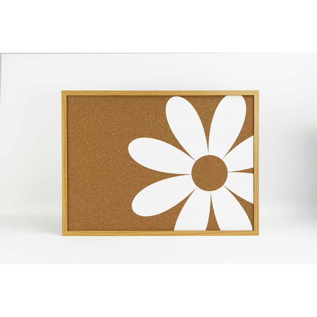 WallPops Daisy White Printed Corkboard