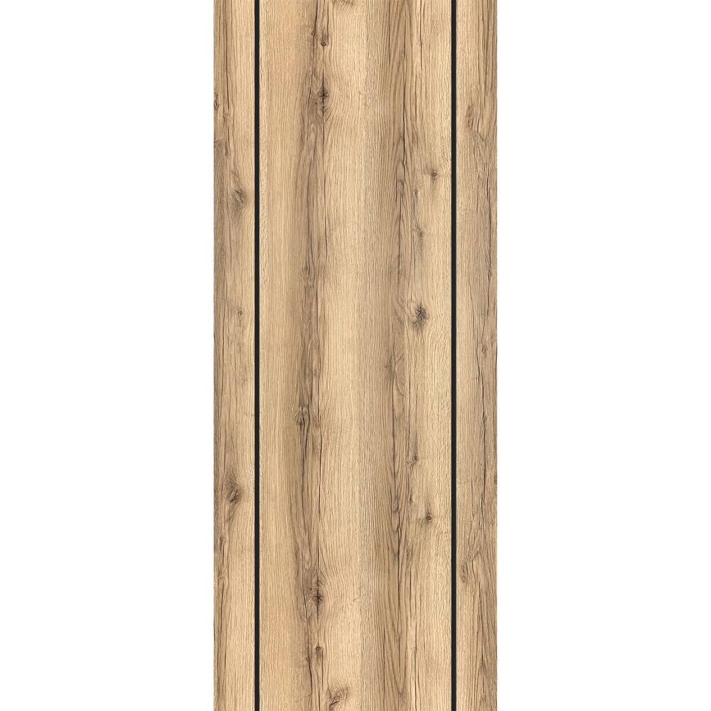 Slab Barn Door Panel 28 x 80 Planum 0017 Oak with Sturdy Finished