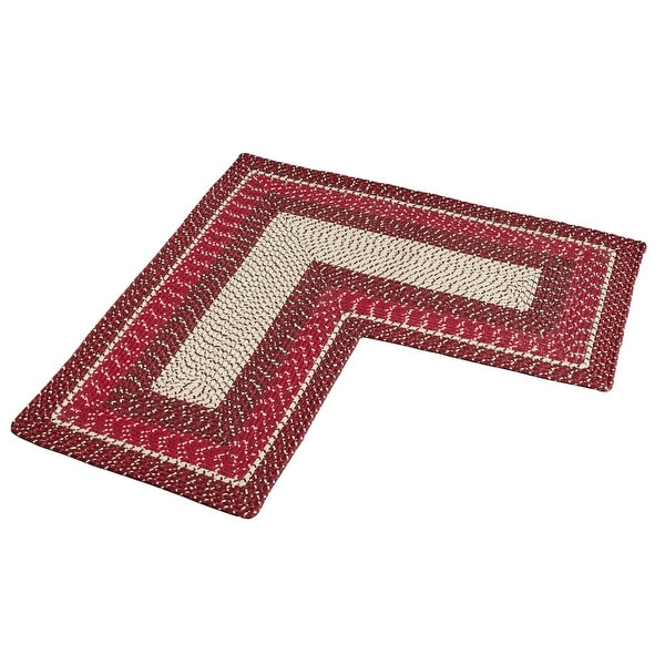 Braided Basic L-Shaped Corner Rug - 48