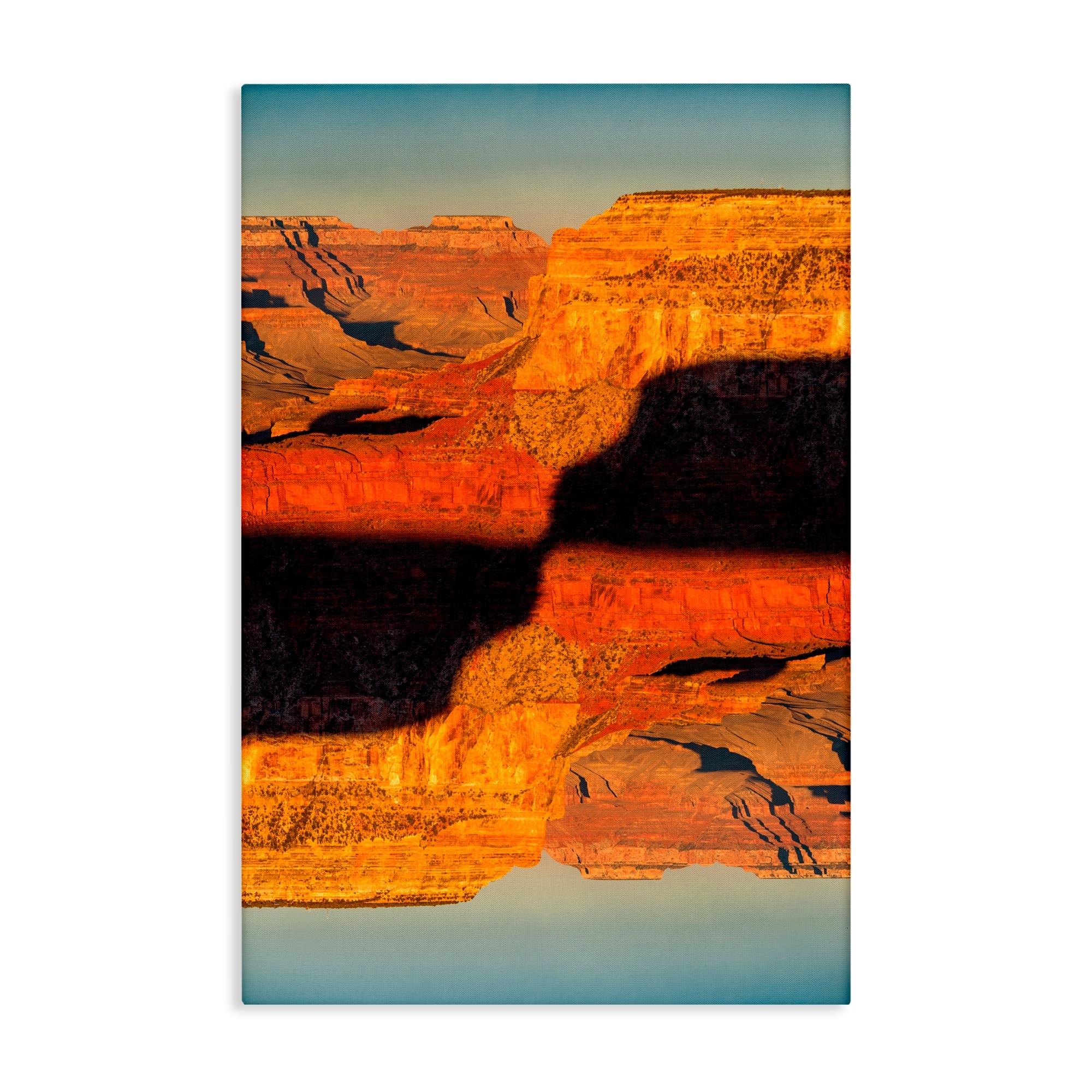 Stupell Surreal Canyon Reflection Canvas Wall Art Design By Robin Vandenabeele