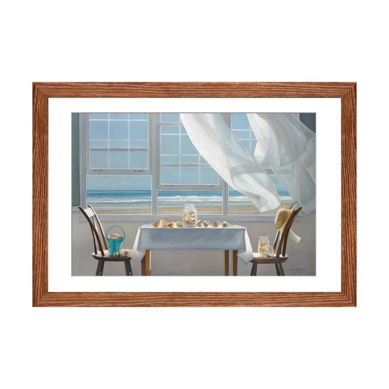 iCanvas "The Shell Collectors" by Karen Hollingsworth - Walnut - 24x32x1
