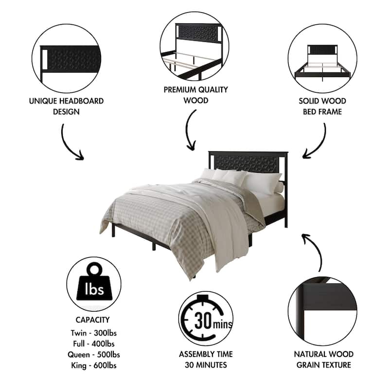 Clayfell Tuskegee Panel Bed