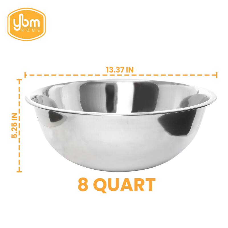 Premium Polished Mirror Nesting Stainless Steel Mixing Bowl