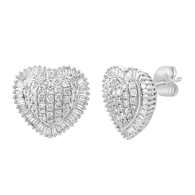 EFFY 14K White Gold Diamond Earrings