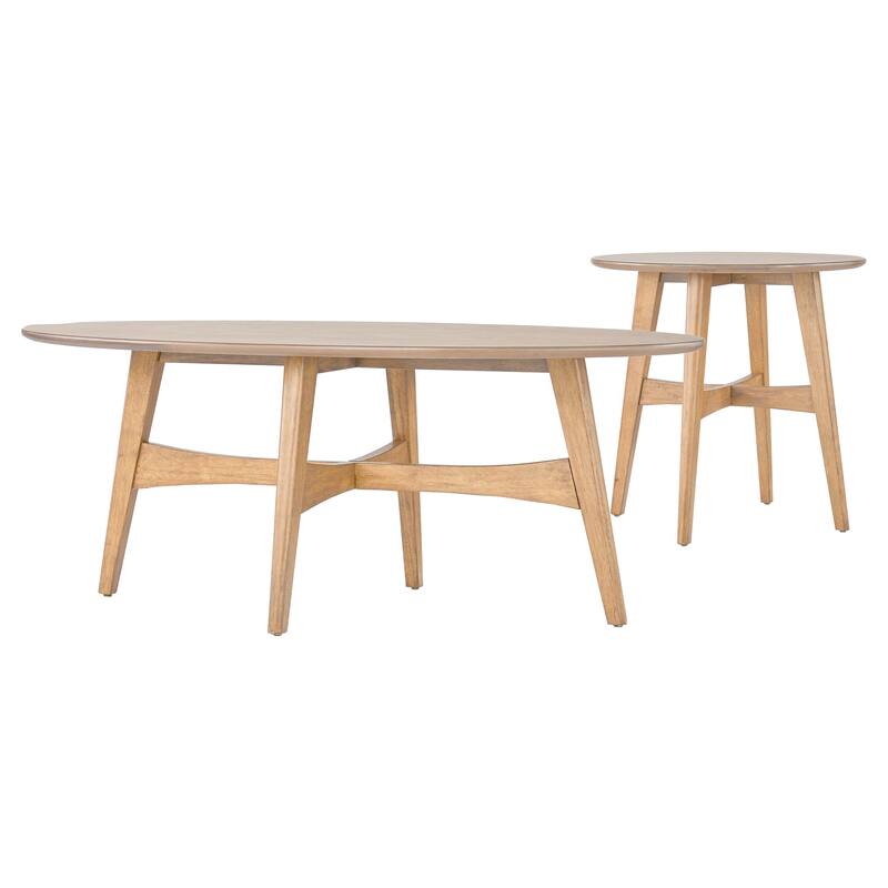 Rona Wood Accent Tables iNSPIRE Q Modern - Coffee Table and End Table - Natural Oak