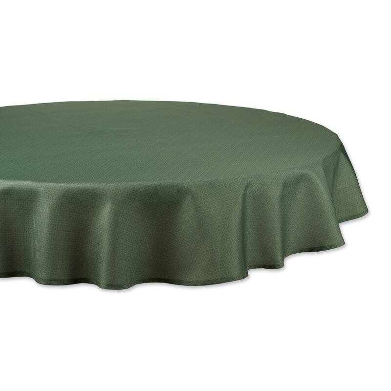 DII Stone Tonal Lattice Print Outdoor Tablecloth With Zipper 60 Round
