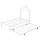 preview thumbnail 12 of 25, Twin Size Metal Platform Bed with Twin Size Trundle