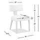 preview thumbnail 11 of 10, Louise 20" Chenille Upholstered Split Back Dining Side Chair (Set of 2)