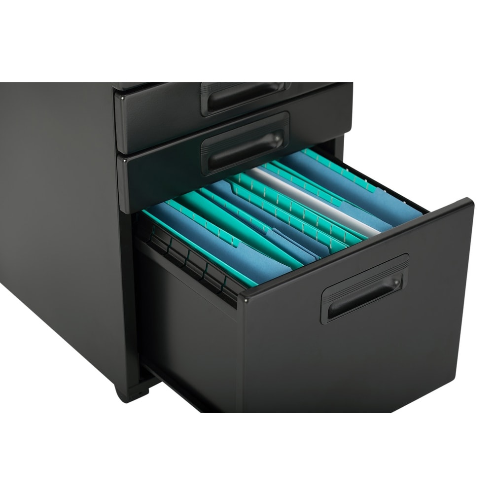 Shop Offex 3 Drawer Metal Rolling File Cabinet With Locking
