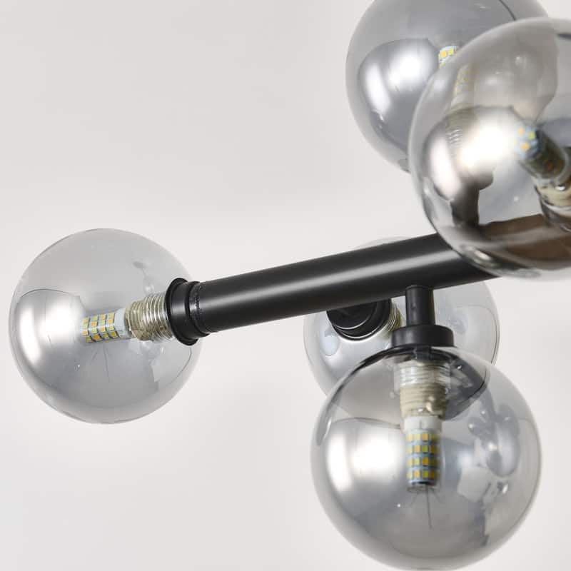 Modern Linear Chandelier 16-Light Sputnik Glass Globe Chandelier Mid Century - 38inch
